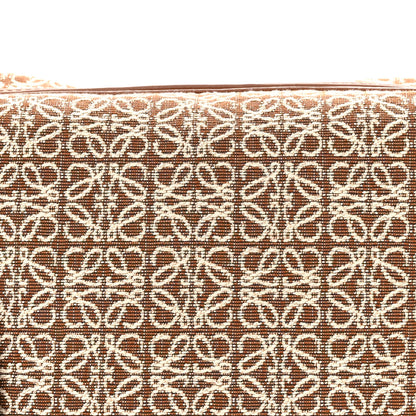 Loewe Jacquard Anagram Calfskin Small Cubi Bag Tan Pecan 8 of 10