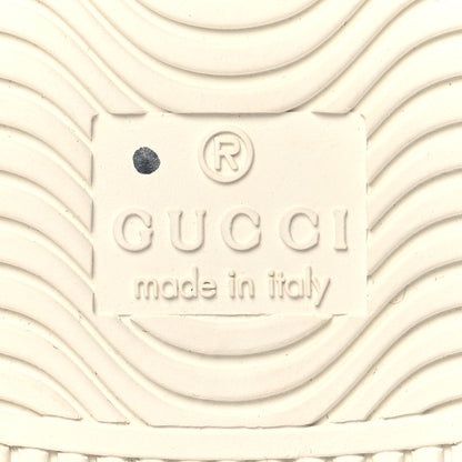 Gucci Calfskin Bee Star Embroidered Sylvie Web Ace Sneakers 35.5 White 8 of 10
