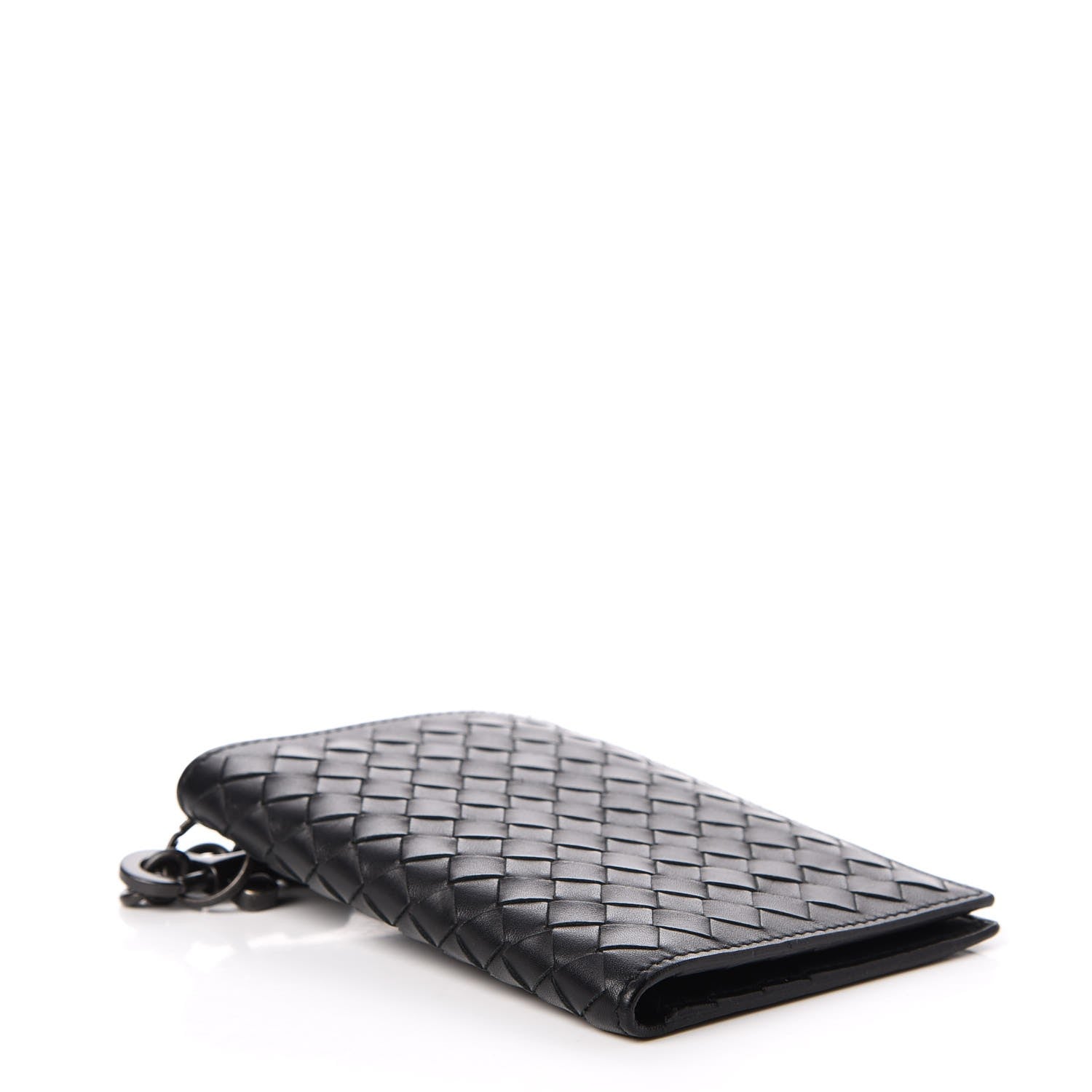 Bottega Veneta Nappa Intrecciato Chain Bi-Fold Wallet Nero Black 4 of 7