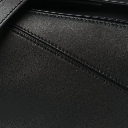 Loewe Calfskin Small Woven Puzzle Bag Black 7 of 9