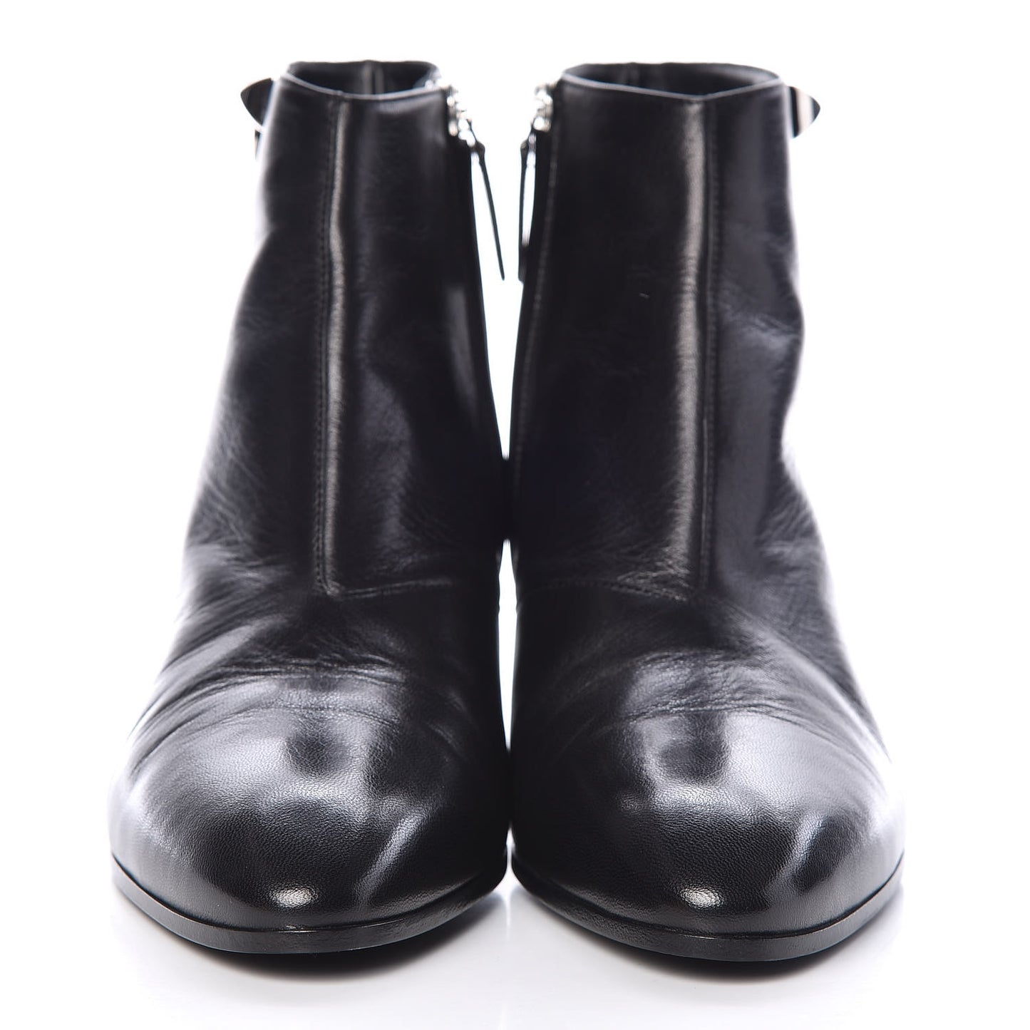 Goatskin Sixtine Ankle Boots 39 Black