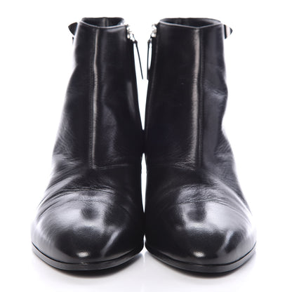 Hermes Goatskin Sixtine Ankle Boots 39 Black 2 of 10