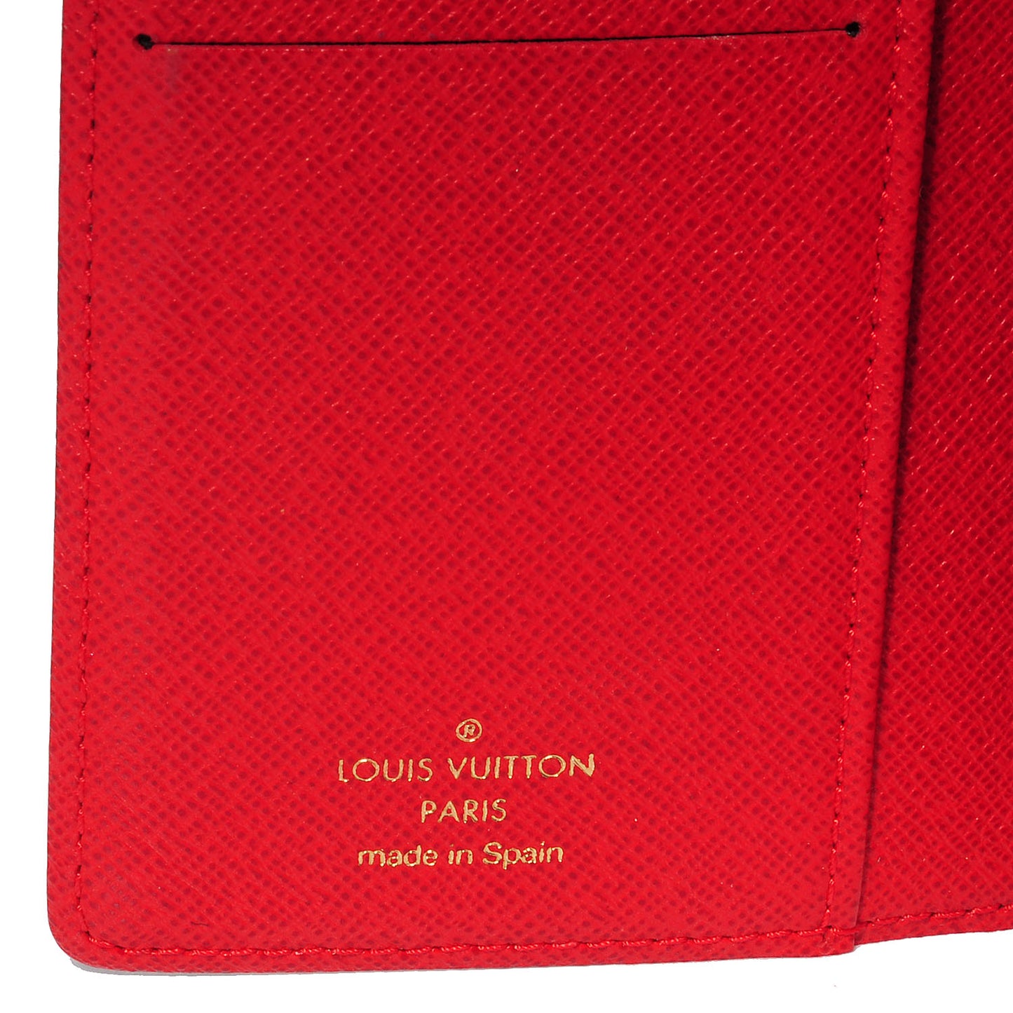 Monogram Groom Small Ring Agenda Cover Red