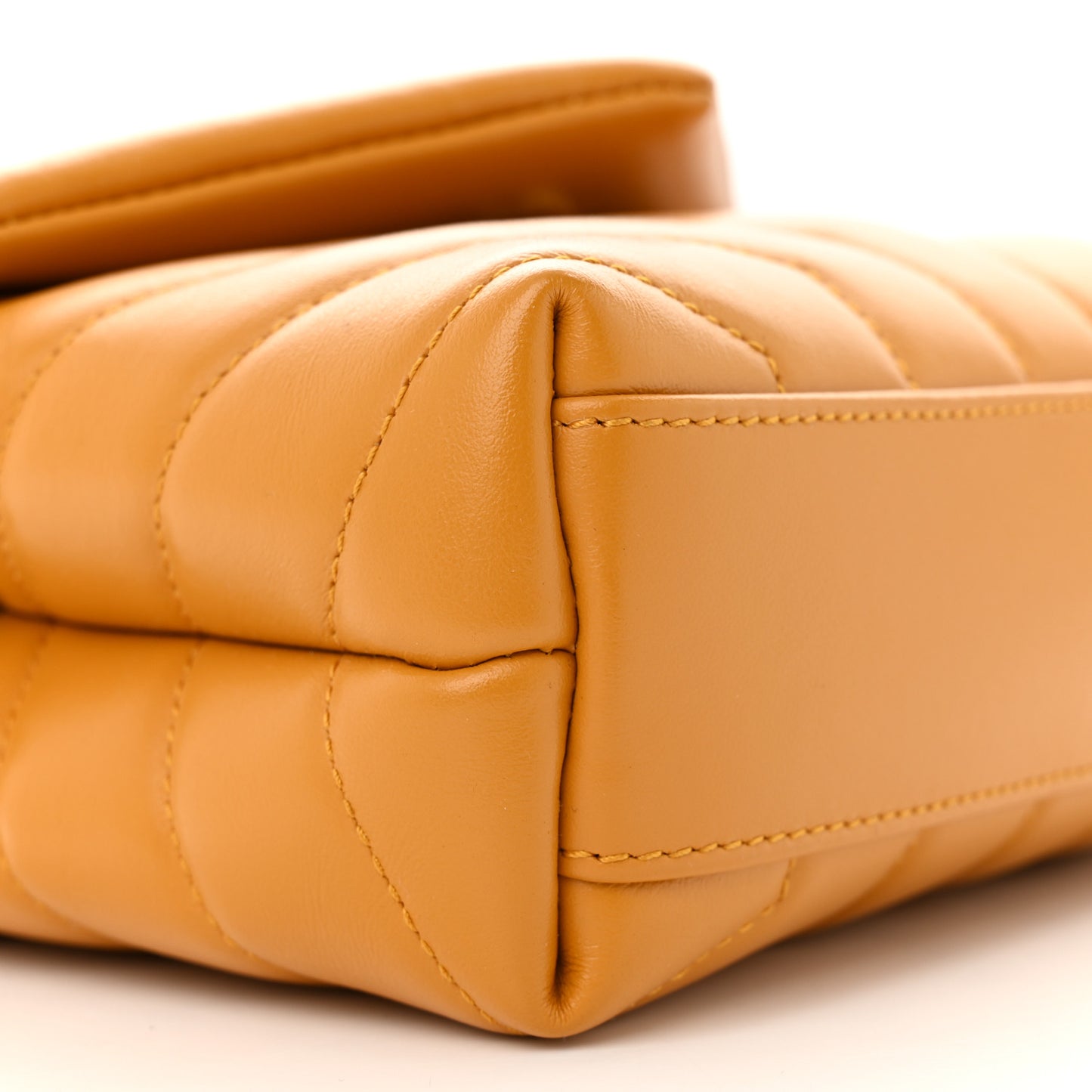 Calfskin Y Quilted Monogram Toy Loulou Crossbody Bag Cheddar