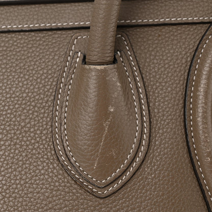 Celine Drummed Calfskin Mini Luggage Souris 19 of 27