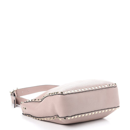 Valentino Garavani Pebbled Calfskin Small Rockstud Flip-Lock Messenger Bag Poudre 4 of 7
