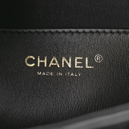 Chanel Lambskin Quilted Large CC Links Hobo Black 6 of 9