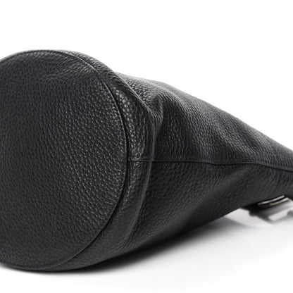 Prada Vitello Daino Bucket Bag Black 7 of 9