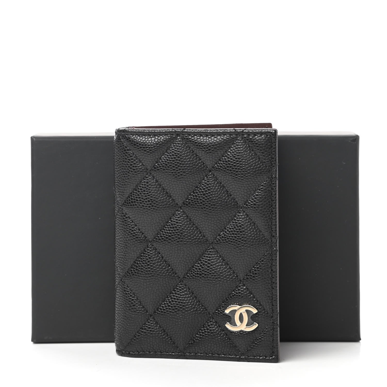 Chanel Caviar Quilted Card Holder Wallet Black 11 of 11
