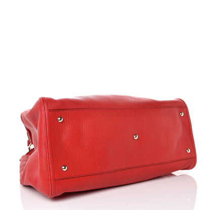 Gucci Pebbled Calfskin Large Soho Shoulder Bag Red 4 of 15