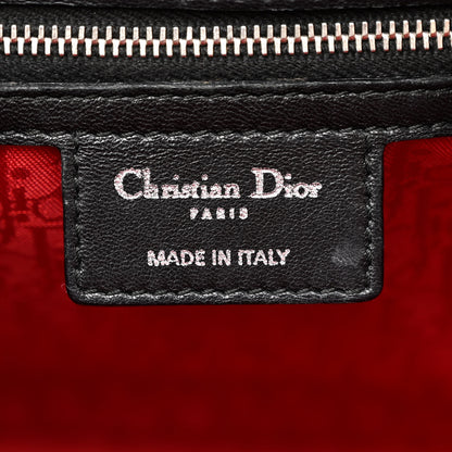 Christian Dior Lambskin Cannage Large Lady Dior Black 6 of 13