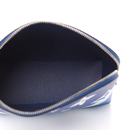 Louis Vuitton Monogram Giant Escale Cosmetic Pouch Blue 4 of 7