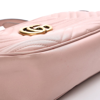 Gucci Calfskin Matelasse Small GG Marmont Chain Shoulder Bag Perfect Pink 11 of 15