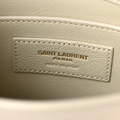 Saint Laurent Smooth Calfskin Mini Manhattan Shoulder Bag Crema Soft 6 of 11