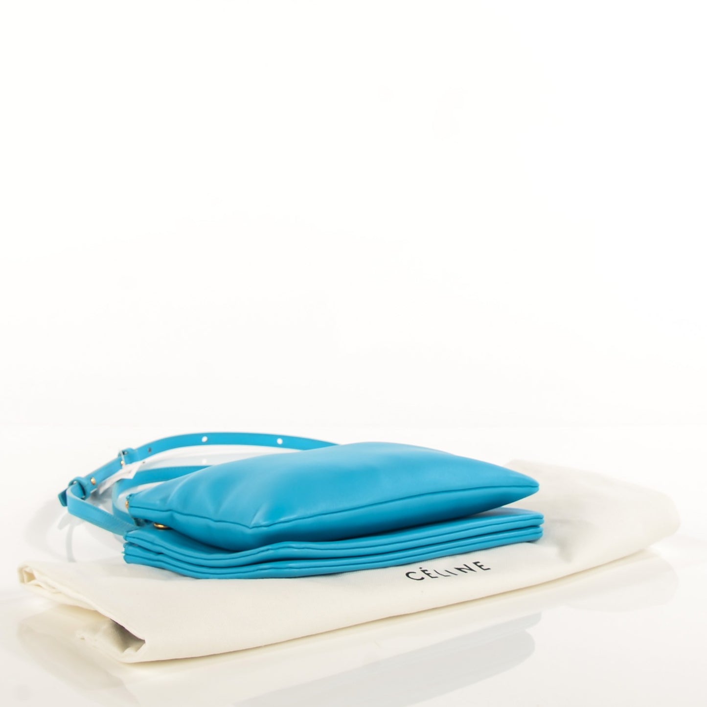 Lambskin Small Trio Crossbody Bag Turquoise