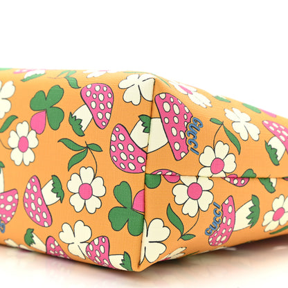 Gucci Canvas Childrens Flower Mushroom Print Tote Pink Yellow 10 of 10