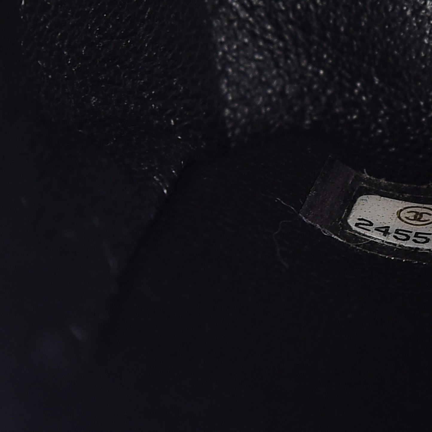 Caviar Lizard Quilted Small Coco Handle Flap Black