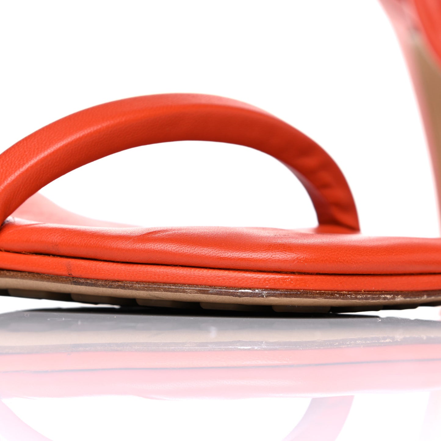 Nappa Spiral Sandals 40 Orange