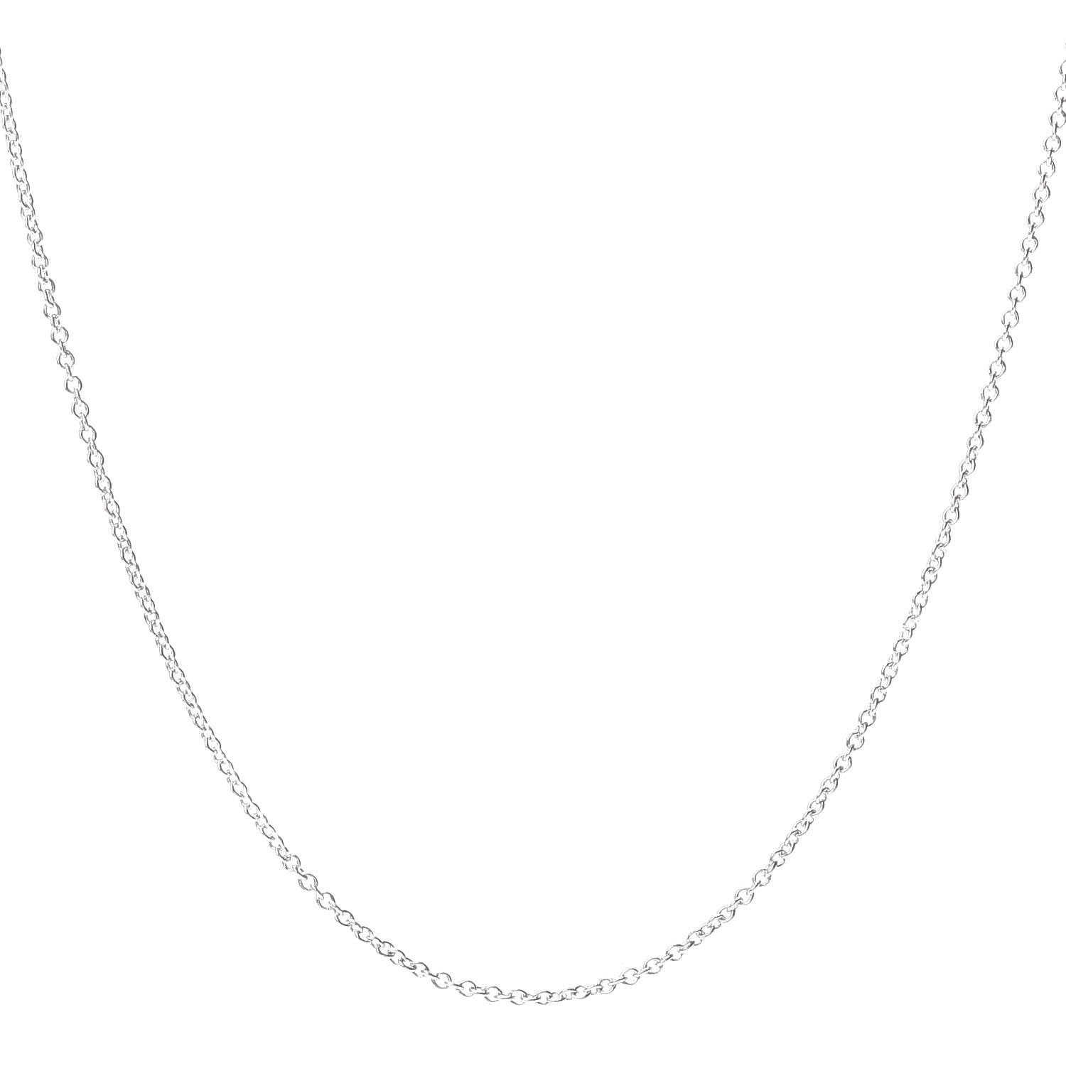 Tiffany 18K White Gold Chain Necklace 16" 1 of 4