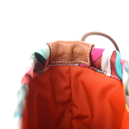 Hermes Silk On A Summer Day Fourbi 20 PM Pouch Tosca Bleu Paon 6 of 7