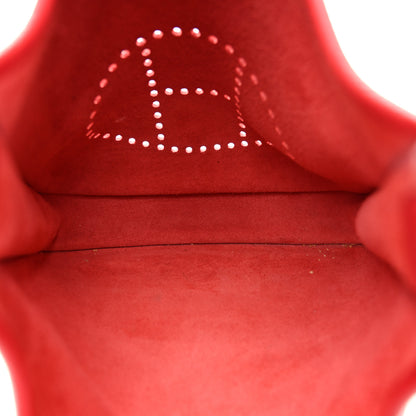 Hermes Taurillon Clemence EVELYNE III PM Rouge Casaque 5 of 14