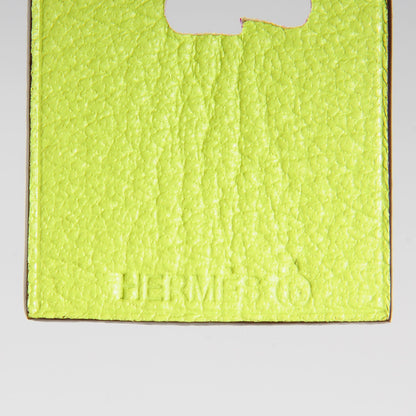 Hermes Togo Chevre Mysore Petit H Luggage Tag Kiwi Tosca 5 of 6