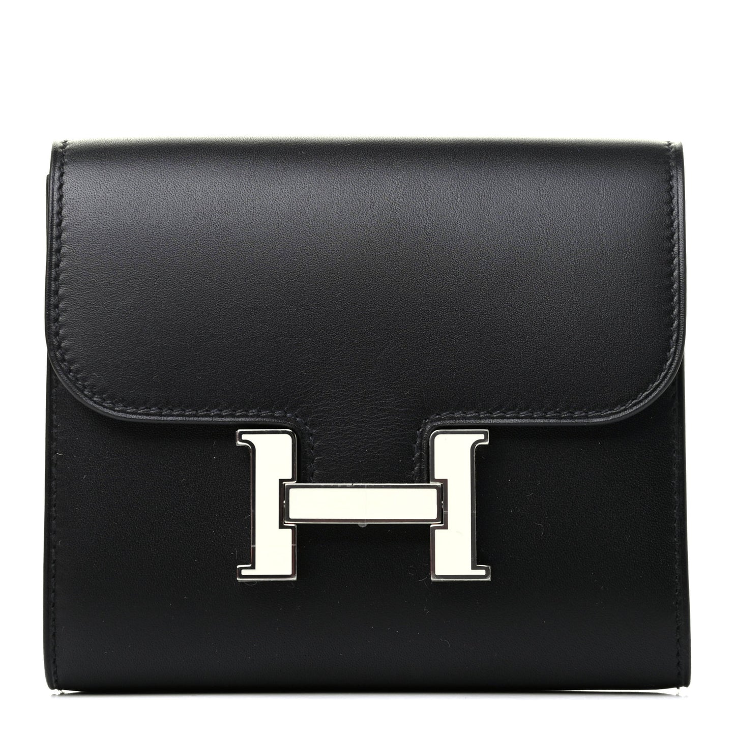 Allegro Constance Compact Passant Glow Wallet Black White