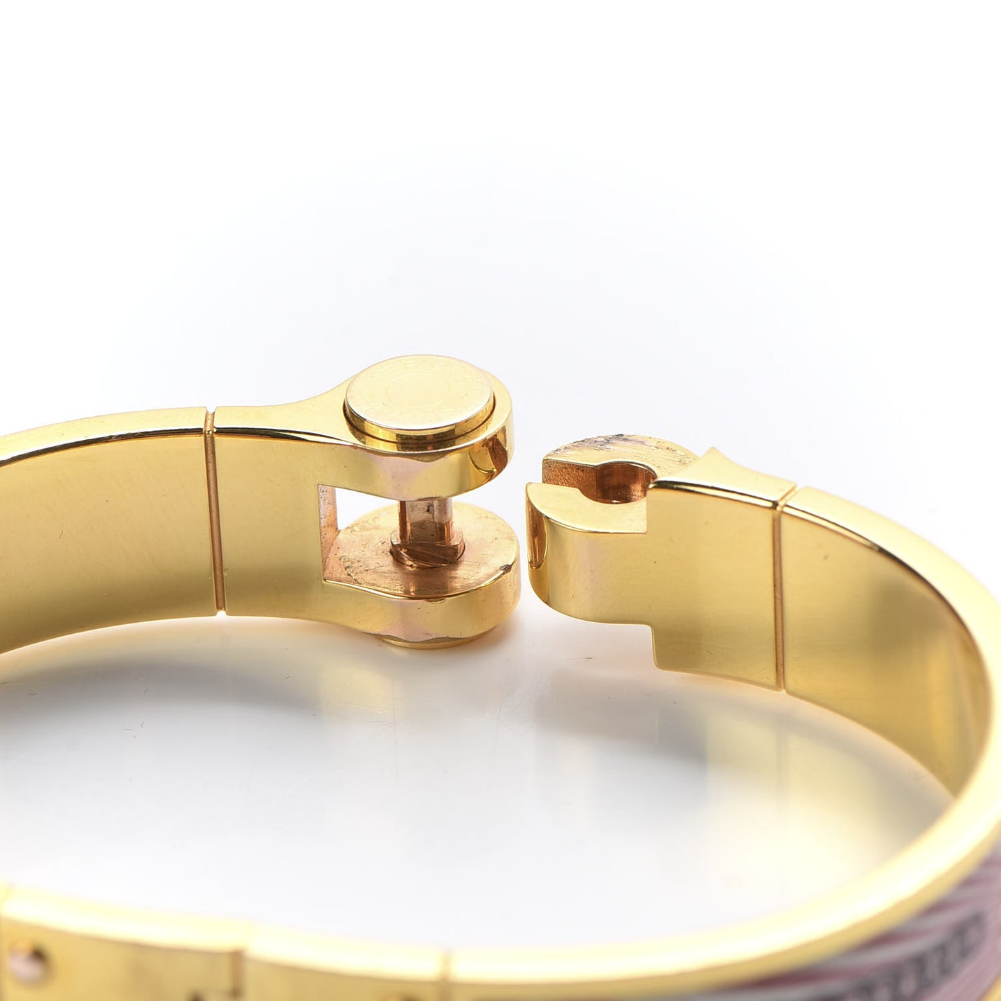 Enamel Printed Narrow Manufacture de Boucleries Hinged Bracelet S