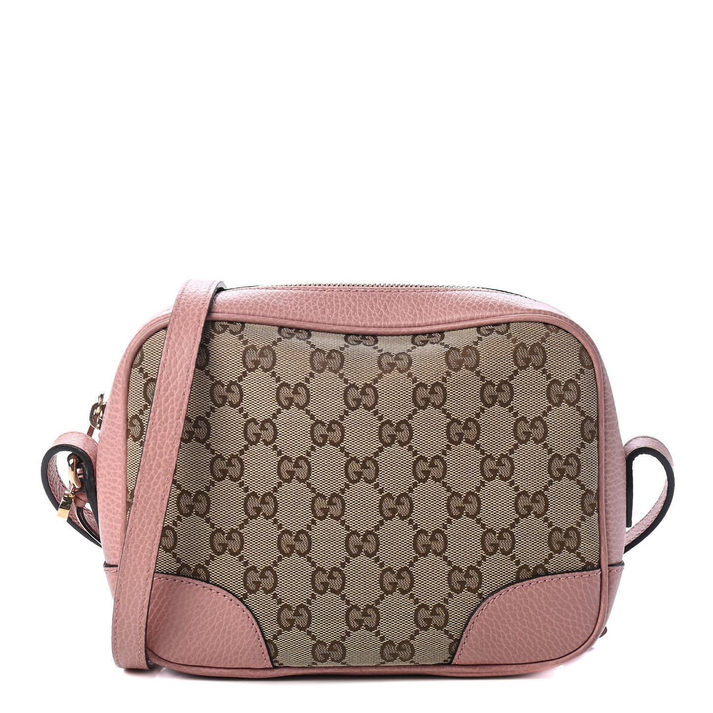 Monogram Mini Bree Messenger Bag Beige Soft Pink