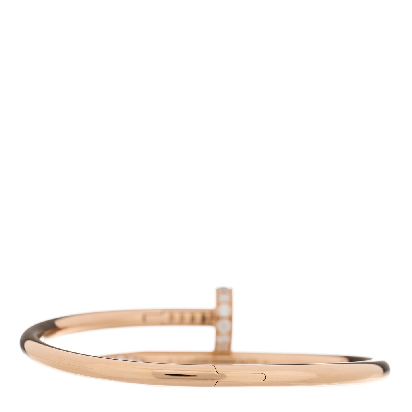 18K Pink Gold Diamond Juste Un Clou Bracelet 15