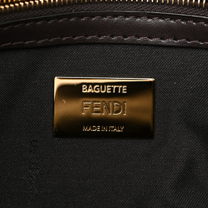 Fendi Fabric Jacquard FF 1974 Multipocket Baguette Tobacco Moro 6 of 9