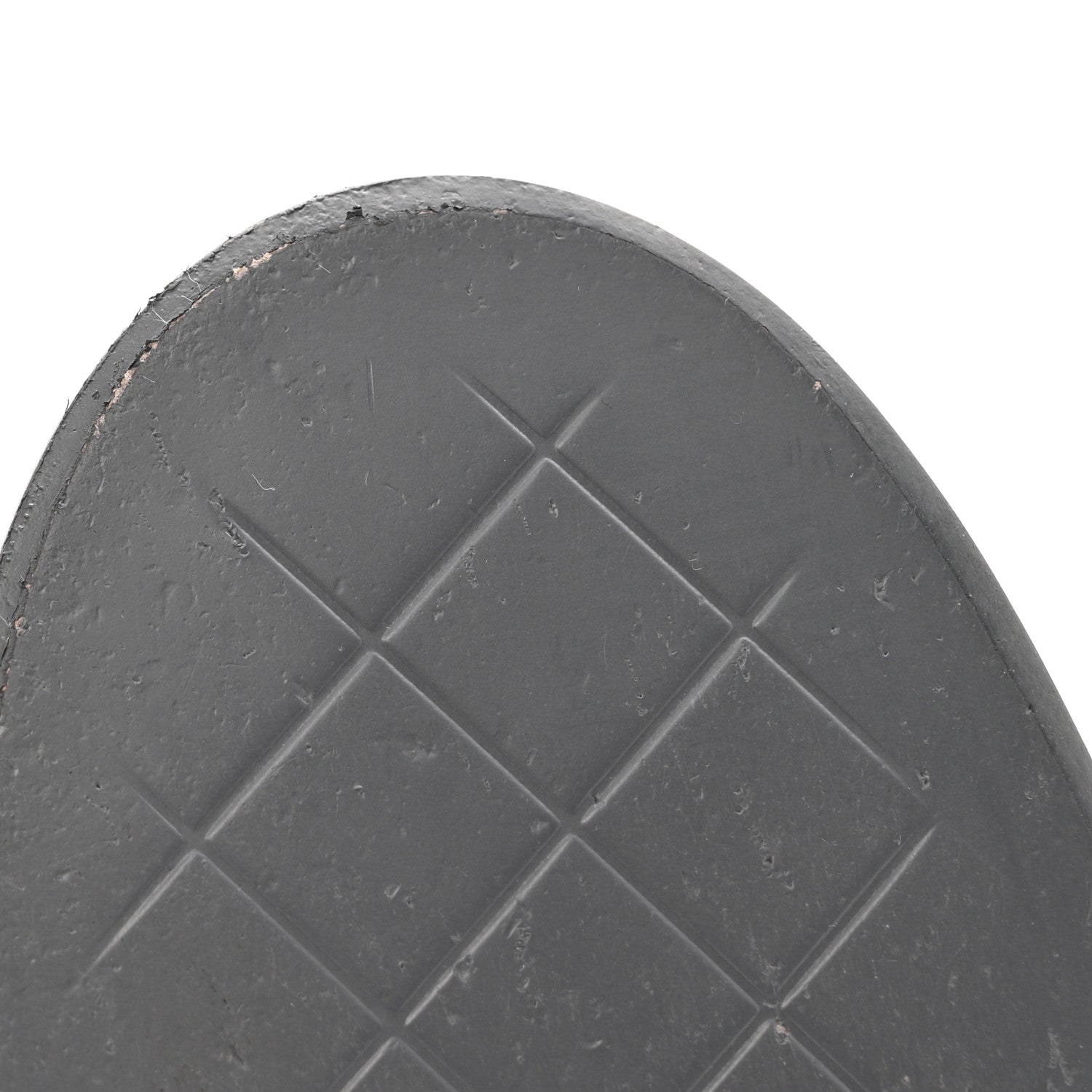 Chanel Lambskin Quilted CC Turnlock Mules 37.5 Grey 10 of 13