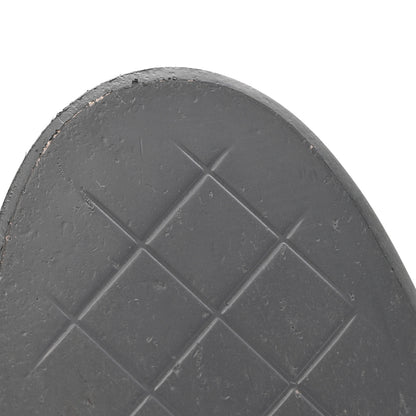 Chanel Lambskin Quilted CC Turnlock Mules 37.5 Grey 10 of 13