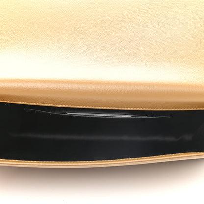 Saint Laurent Calfskin Large Belle De Jour Clutch Beige 4 of 8