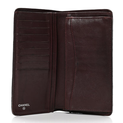 Chanel Lambskin Quilted Yen Wallet Black 4 of 5