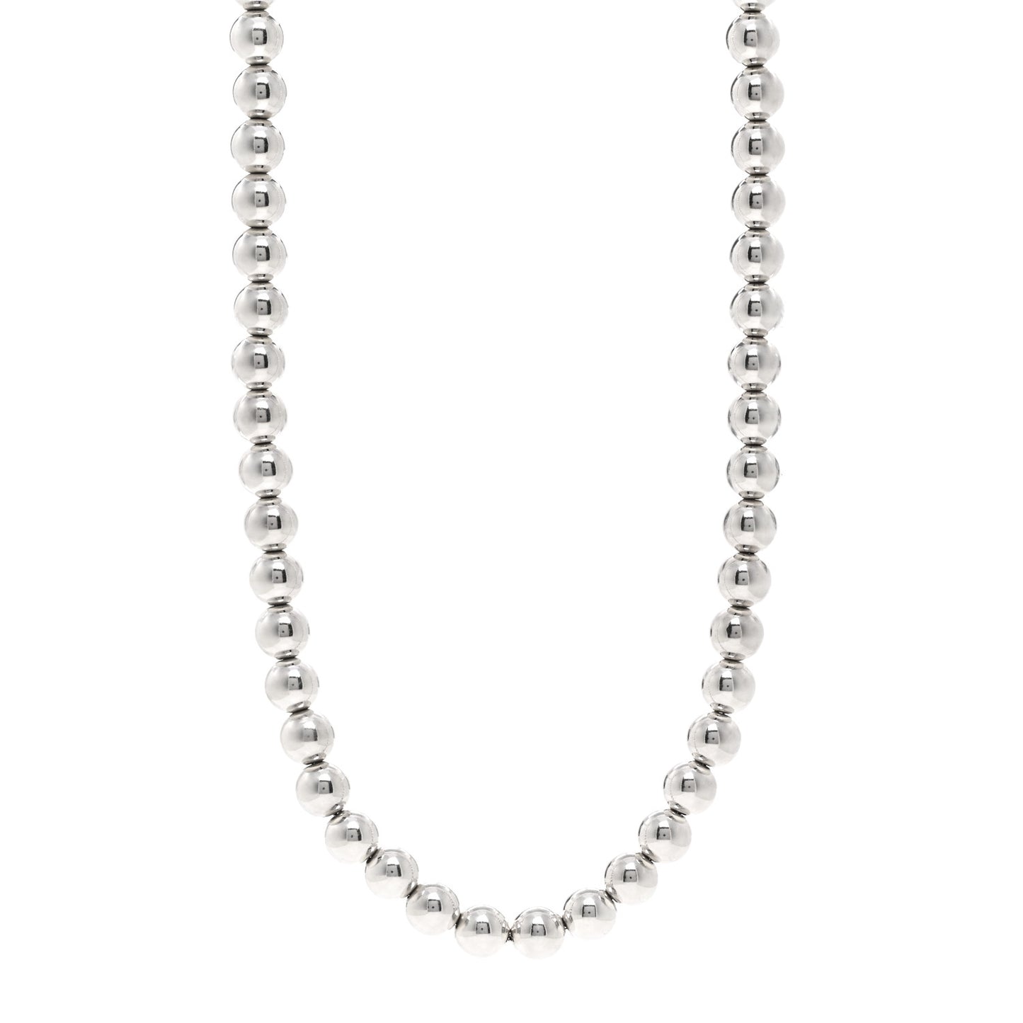 Sterling Silver 10mm Hardwear Ball Necklace 36"