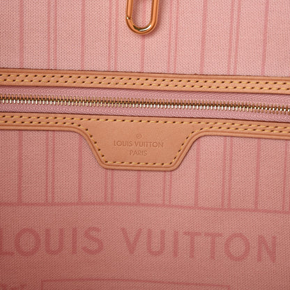 Louis Vuitton Damier Azur Neo Neverfull MM Rose Ballerine 7 of 11