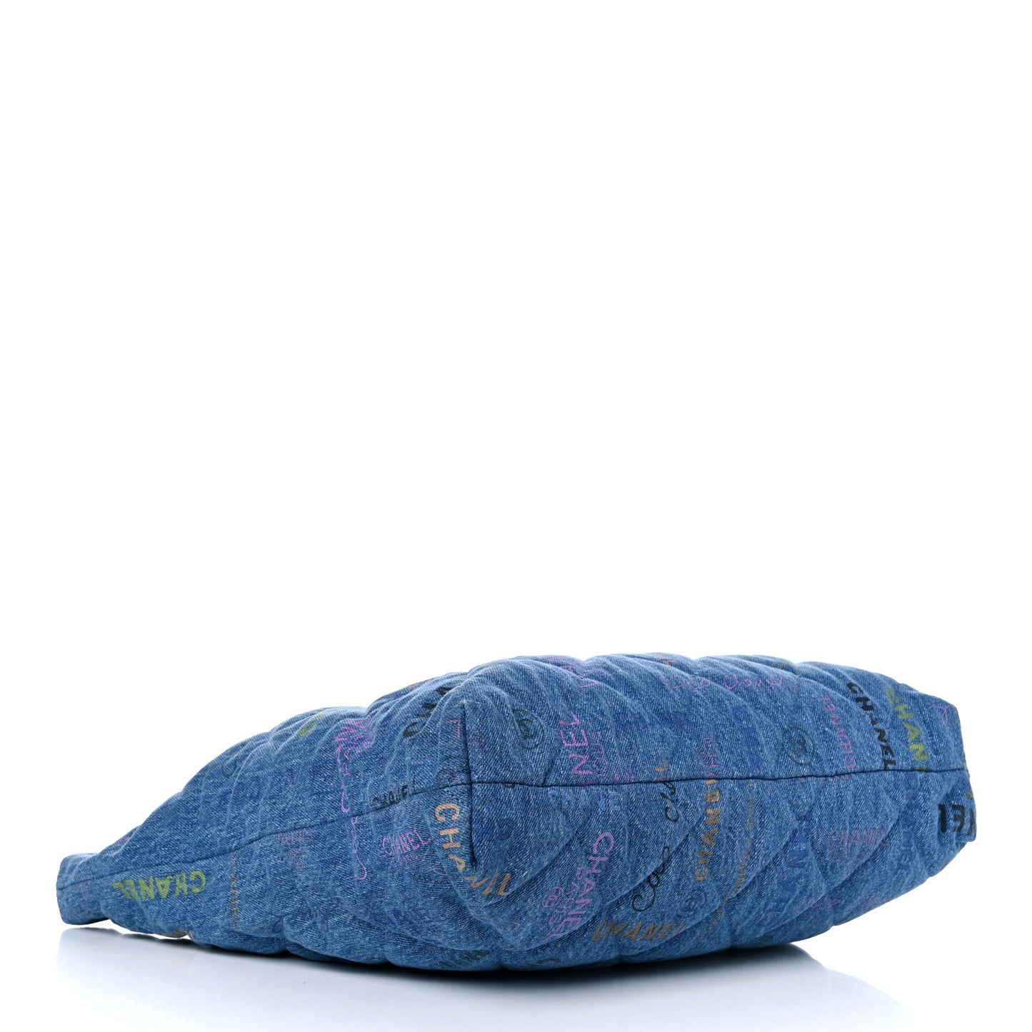 Denim Quilted Denim Mood Maxi Shopping Bag Blue Multicolor