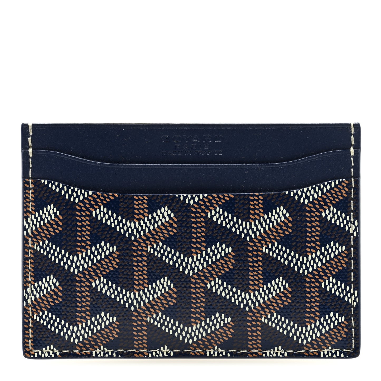 Goyardine Saint Sulpice Card Holder Navy