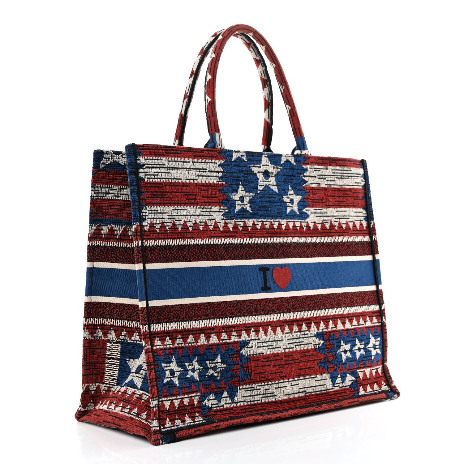 Christian Dior Canvas Embroidered Large Exclusive US Book Tote Multicolor 3 of 12