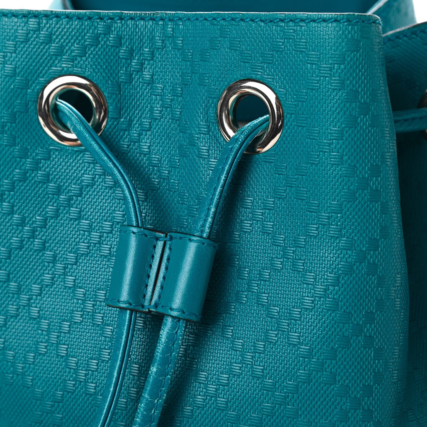 Hilary Lux Bright Diamante Small Bucket Bag Deep Cobalt