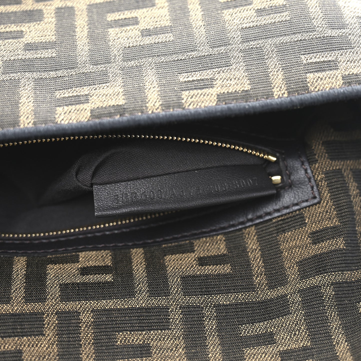 Fabric Jacquard FF 1974 Medium Baguette Tobacco Moro Black