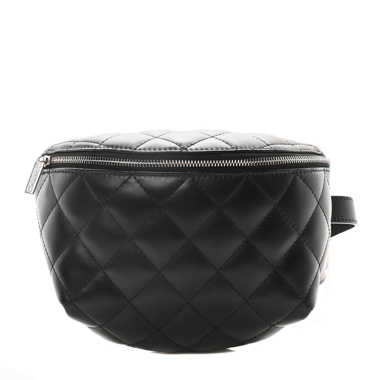Chanel Lambskin Quilted Waist Belt Bag Black 1 of 10