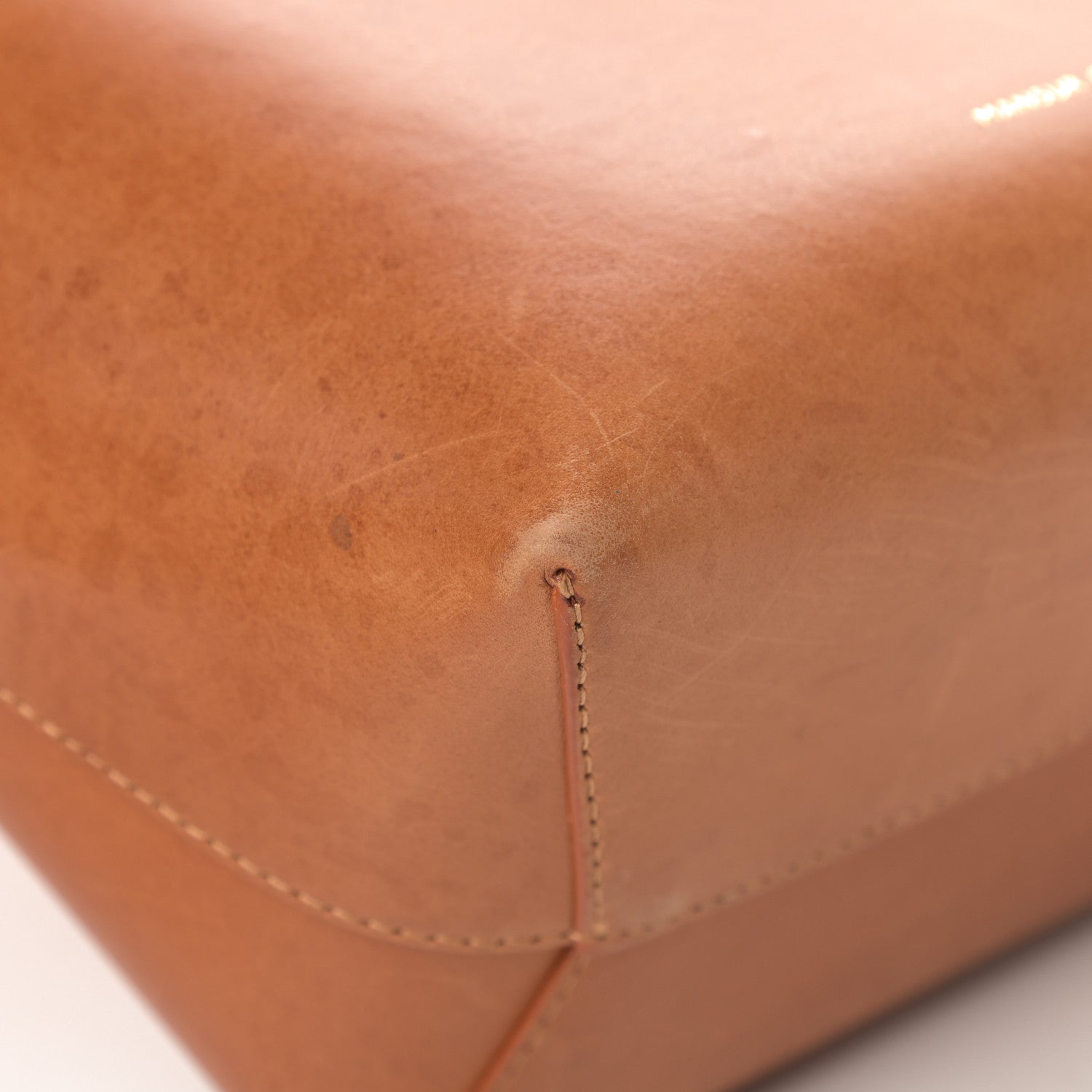 Mansur Gavriel Vegetable Tanned Calfskin Mini Bucket Bag Cammello Natural 9 of 18