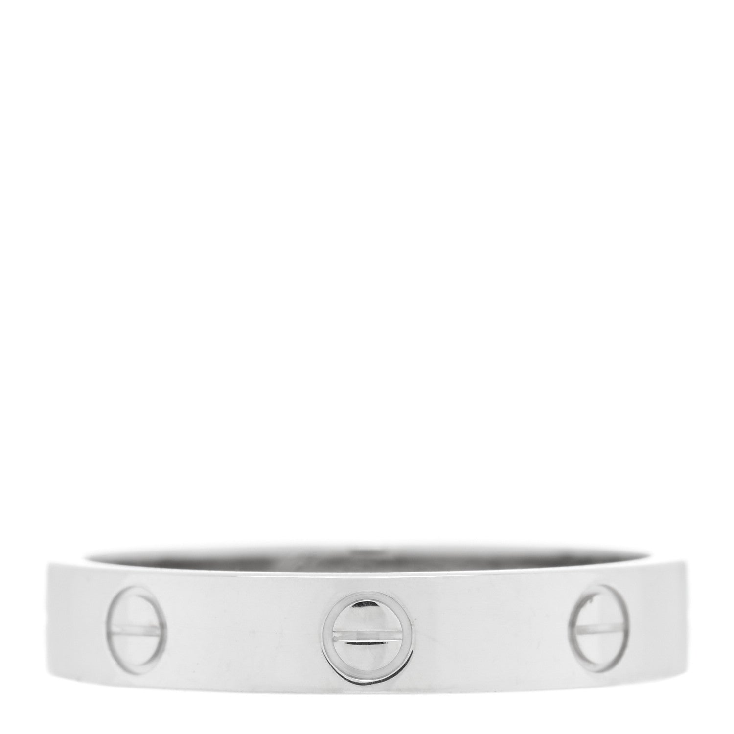 Cartier 18K White Gold 3.5mm LOVE Wedding Band Ring 60 9 1 of 4