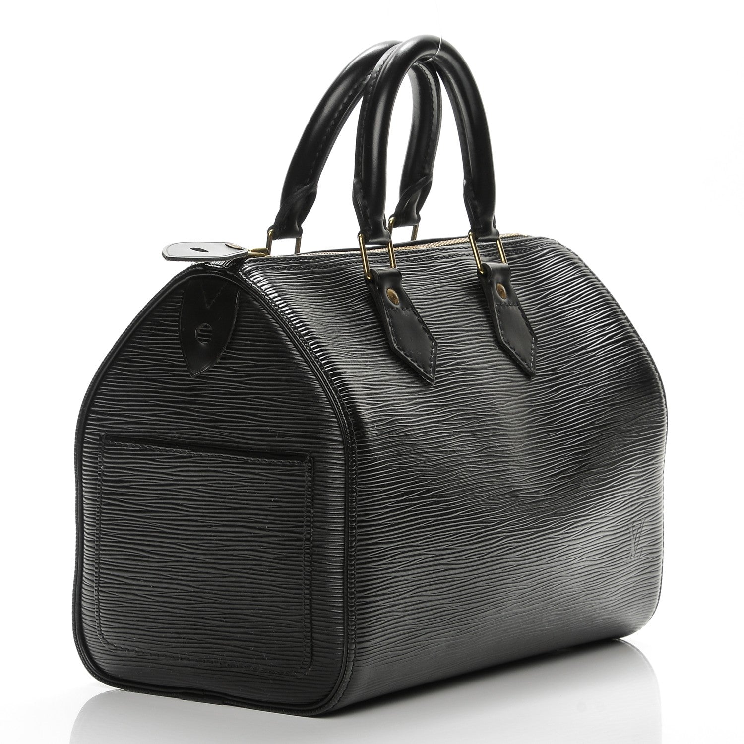 Louis Vuitton Epi Speedy 25 Black 3 of 7