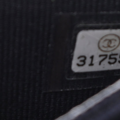 Chanel Caviar Quilted Flap Card Holder Wallet Dark Blue 7 of 8