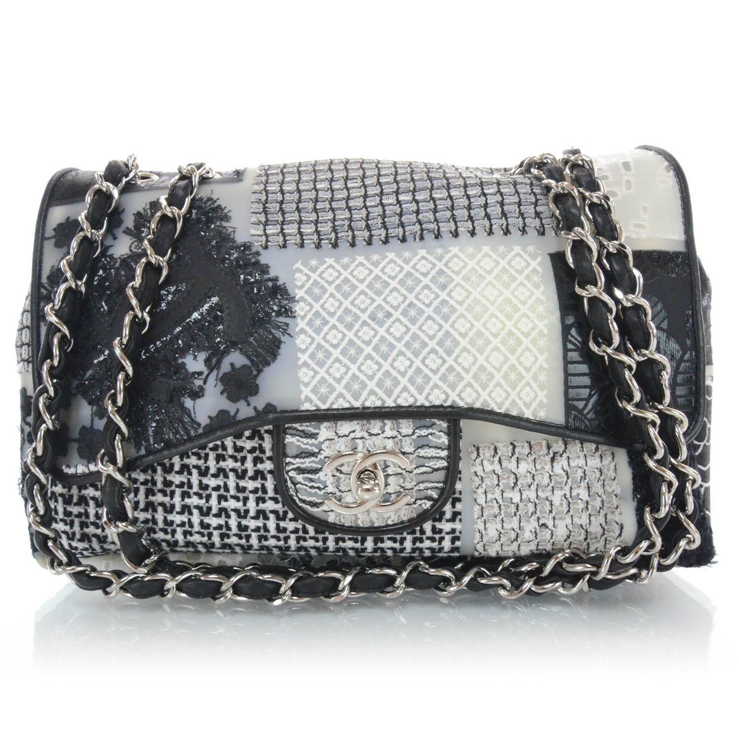 Patchwork Tweed Jumbo Flap