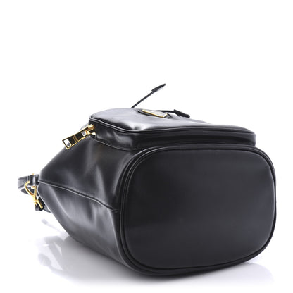 Prada Soft Calf Saffiano Mini Bucket Crossbody Bag Black 4 of 9
