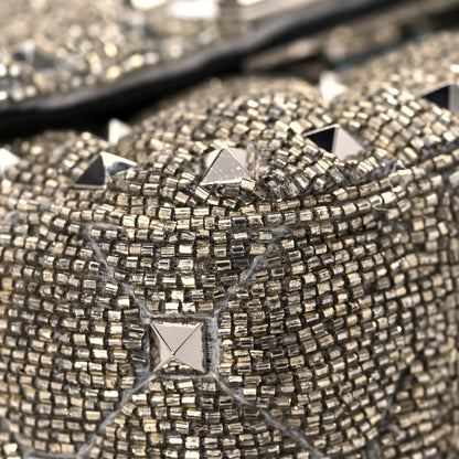 Valentino Garavani Beaded Micro Rockstud Spike It Shoulder Bag Silver 5 of 14